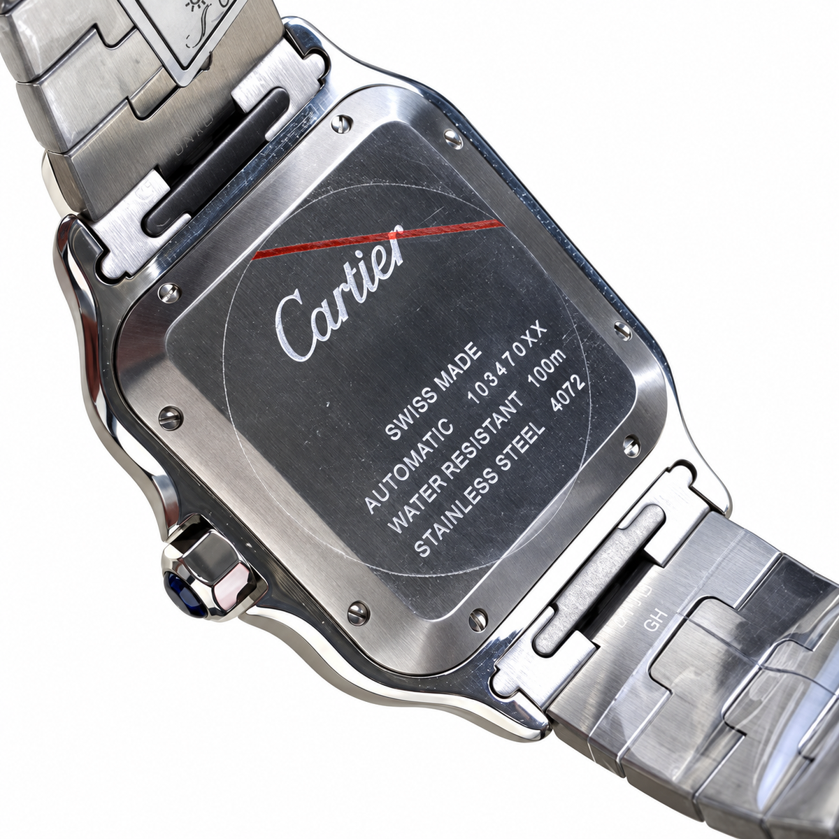 Cartier Santos Arabic Numerals Brown Dial Steel Watch – KDY