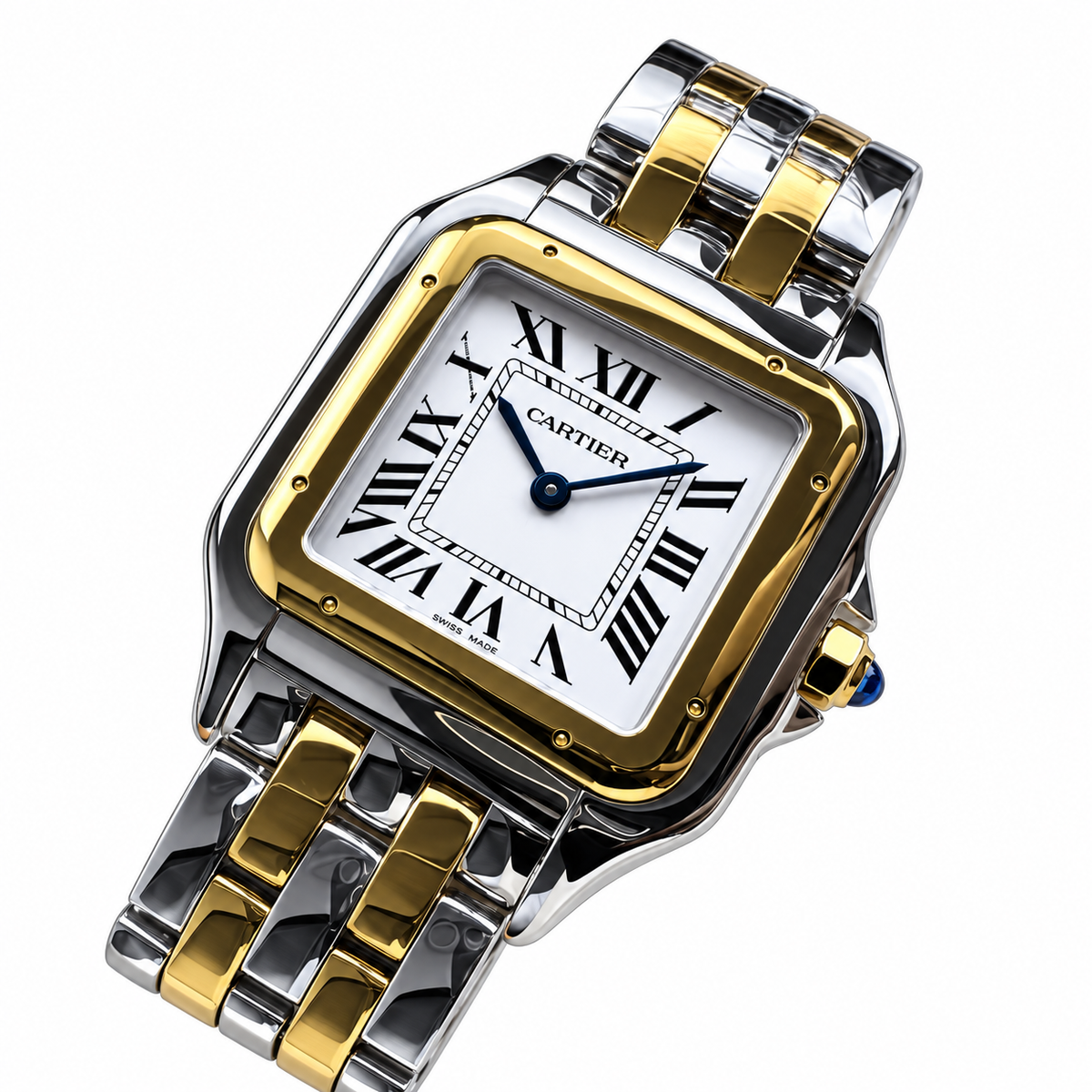 Cartier Panthère de Cartier — Two-Tone Yellow Gold & Steel Bracelet Watch