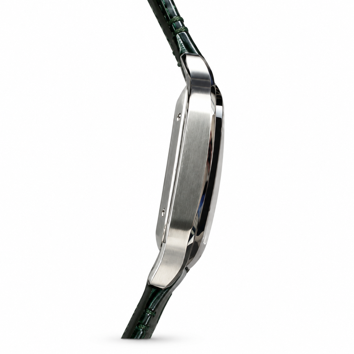 Cartier Santos Arabic Green Dial Steel Automatic Green Strap Watch – KDY