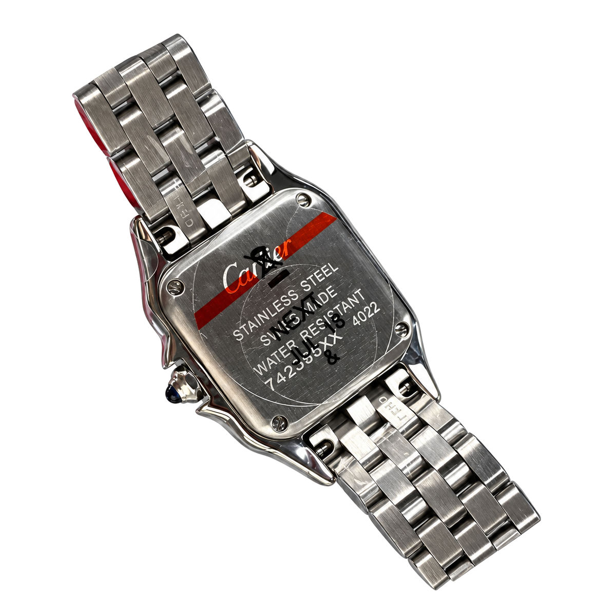 Cartier Panthère de Cartier — Stainless Steel, White Dial & Steel Bracelet, Medium