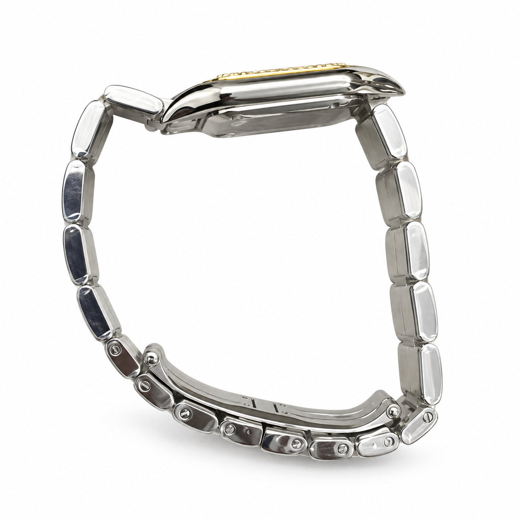Cartier Panthère de Cartier Medium — Steel & Yellow Gold, Diamond Bezel, MOP Dial & Two-Tone Bracelet, Women