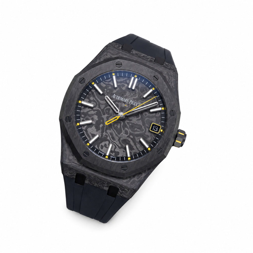 Audemars Piguet Royal Oak Selfwinding 41mm – Forged Carbon Yellow Accents