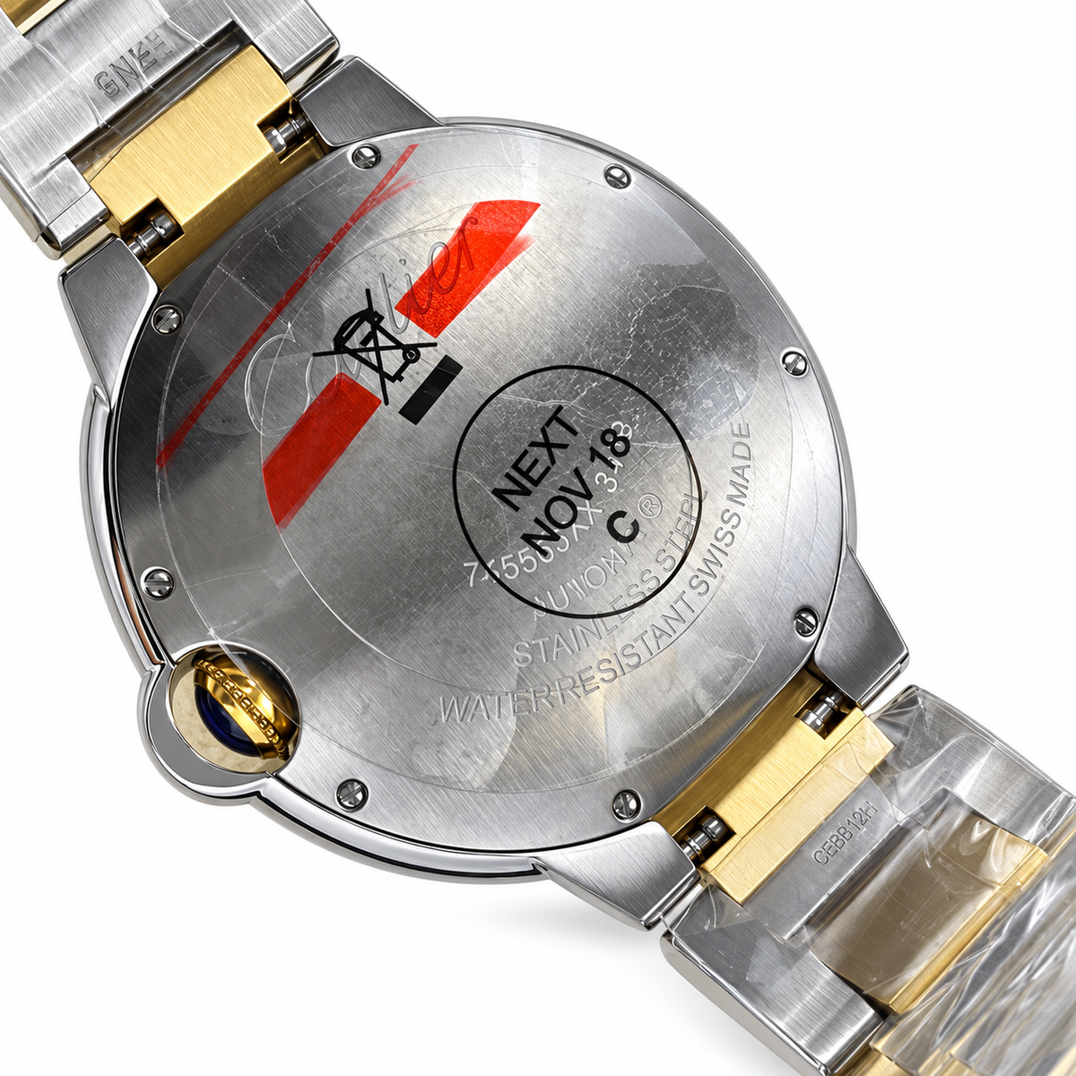 Cartier Ballon Bleu Two-Tone Yellow Gold Steel Bracelet Watch