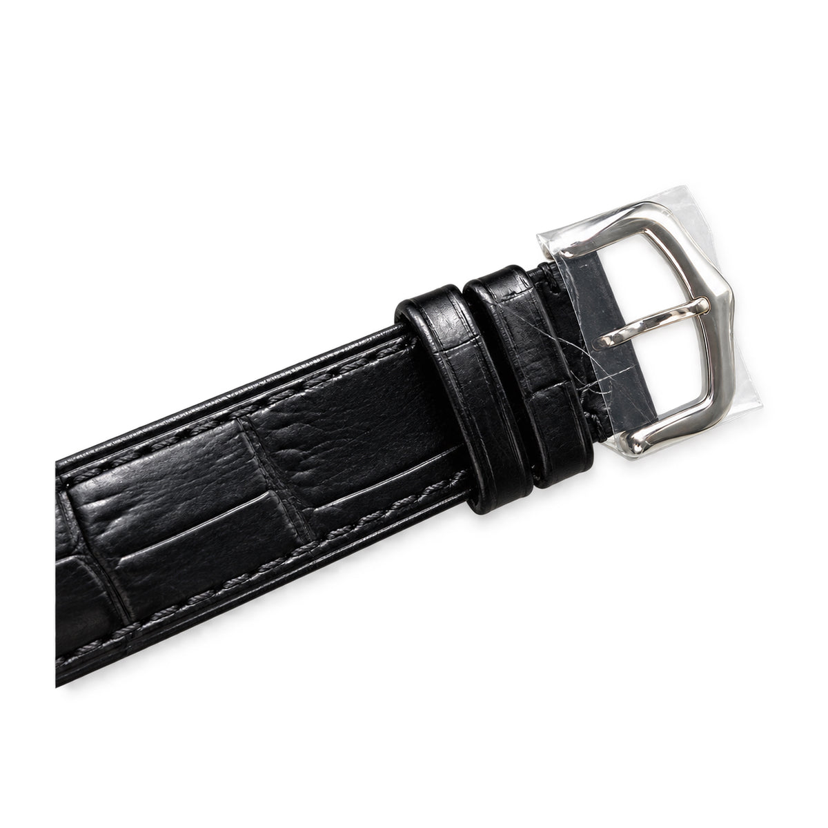 Cartier Santos-Dumont — Stainless Steel, Silver Dial & Black Alligator Strap, Large