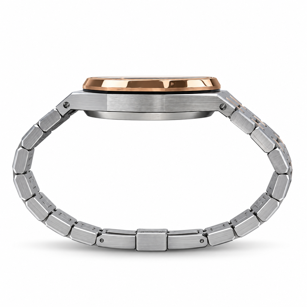 Audemars Piguet Royal Oak Two-Tone Rose Gold Bezel Grey Dial Automatic Watch