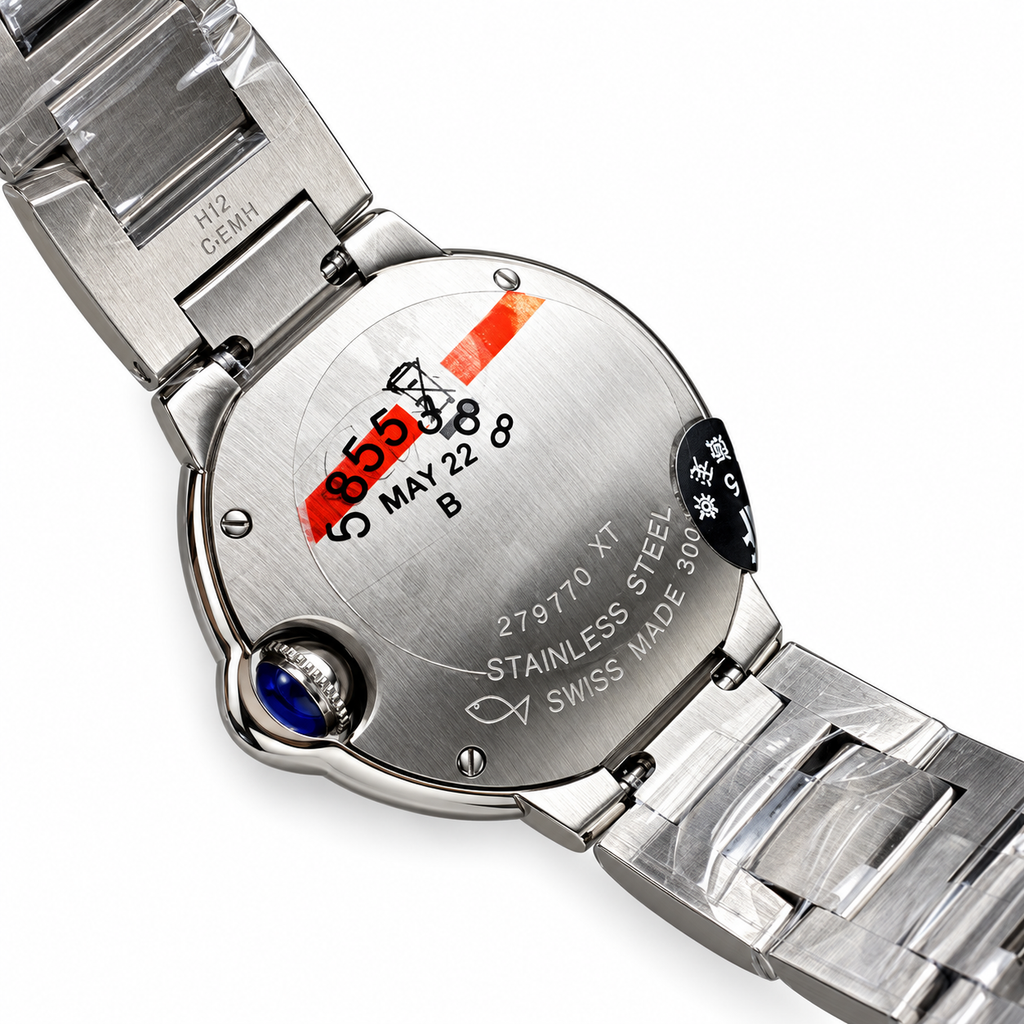 Cartier Ballon Bleu 36mm Automatic — Stainless Steel, Silver Dial & Steel Bracelet