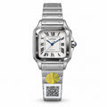 Cartier Santos Automatic Stainless Steel Luxury Watch Swiss Made