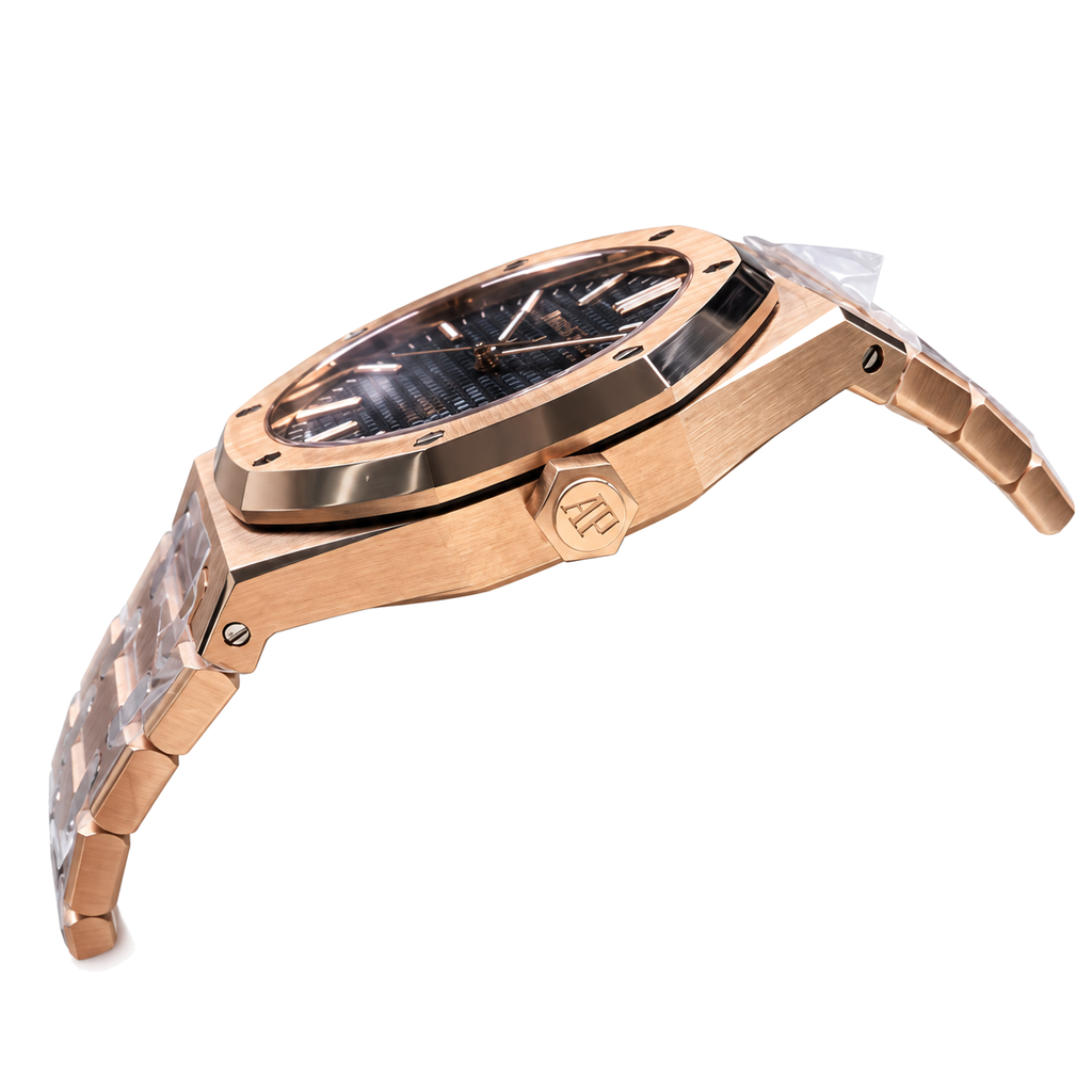 Audemars Piguet Royal Oak 41mm – Rose Gold Blue Tapisserie Dial