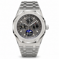 Audemars Piguet Royal Oak Perpetual Calendar Grey Dial Moon Phase Steel Watch