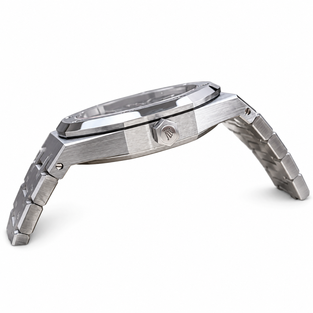 Audemars Piguet Royal Oak Steel Black Tapisserie Date Watch