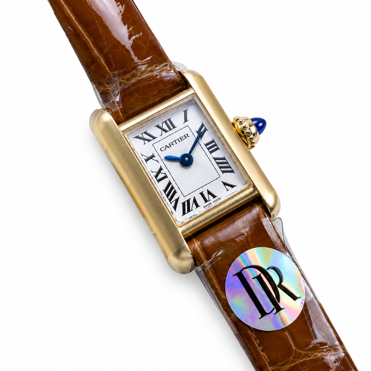 Cartier Tank Louis Cartier — 18K Yellow Gold, White Dial & Brown Alligator Strap
