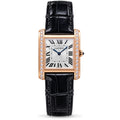 Cartier Tank Louis Cartier — 18K Rose Gold, Diamond-Set Sides & Black Alligator Strap