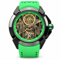 Jacob & Co. Epic X Pelé Limited Edition Flying Tourbillon Skeleton Green Rubber Watch