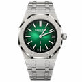 Audemars Piguet Royal Oak 50th Anniversary Green Smoked Dial Steel Bracelet Automatic Watch