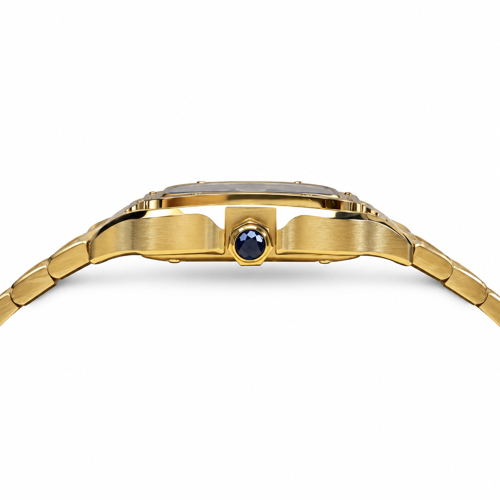 Cartier Santos Yellow Gold White Dial Automatic Watch – KDY