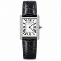 Cartier Tank Must — White Gold Diamond Set & Black Alligator Strap