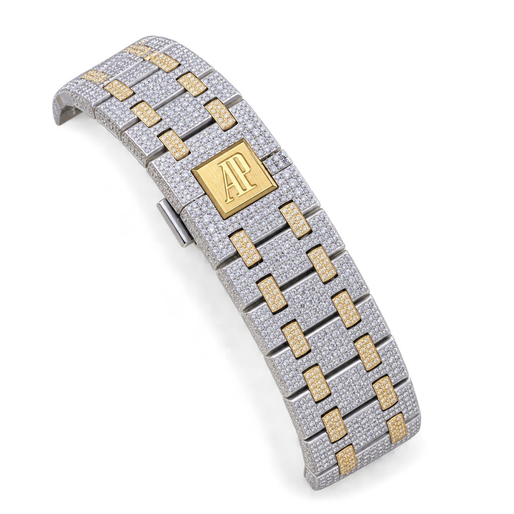 Audemars Piguet Royal Oak Iced Out – Yellow Diamond & Black Gem AMG