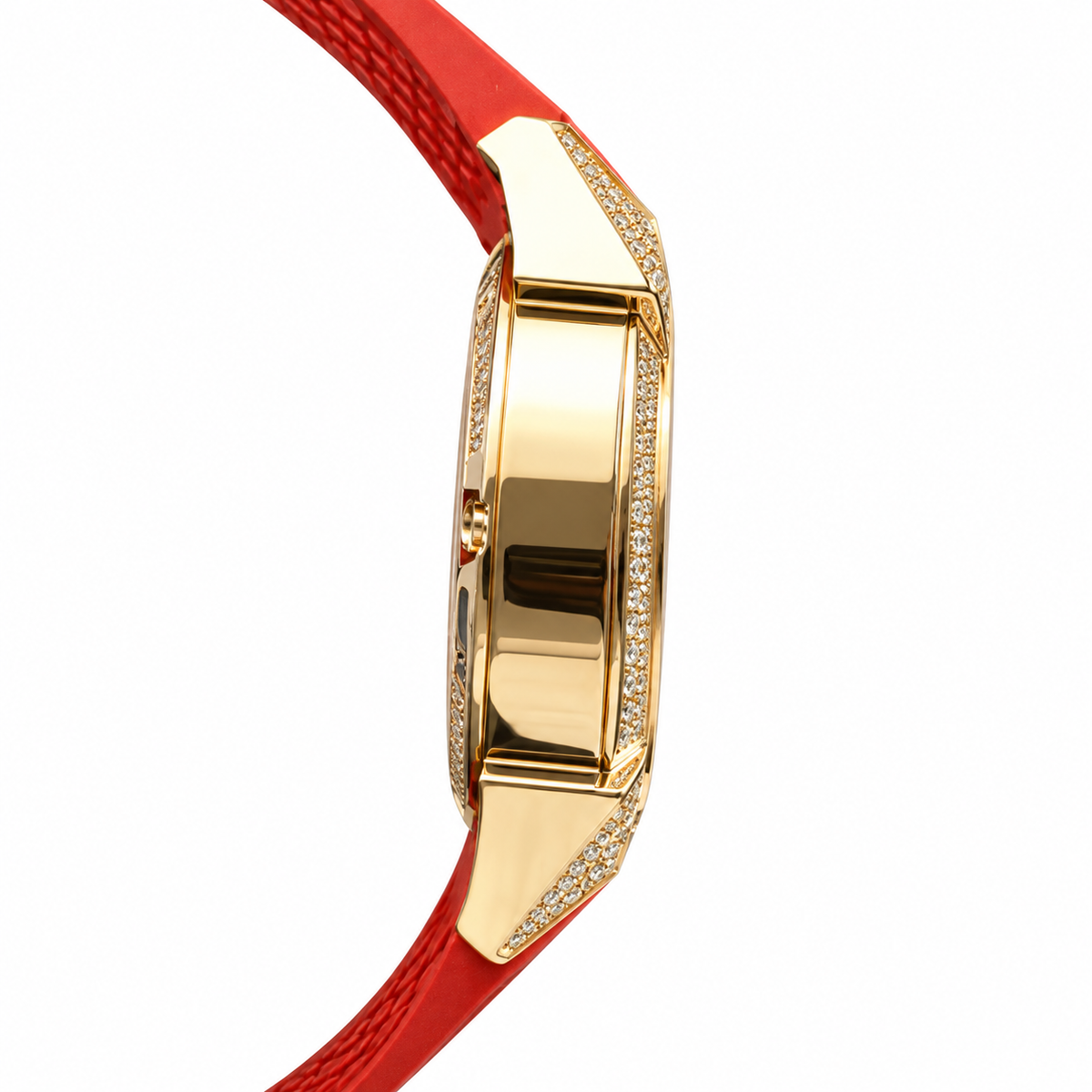 Jacob & Co. Epic X CR7 Diamond Gold Tourbillon Red Rubber Watch