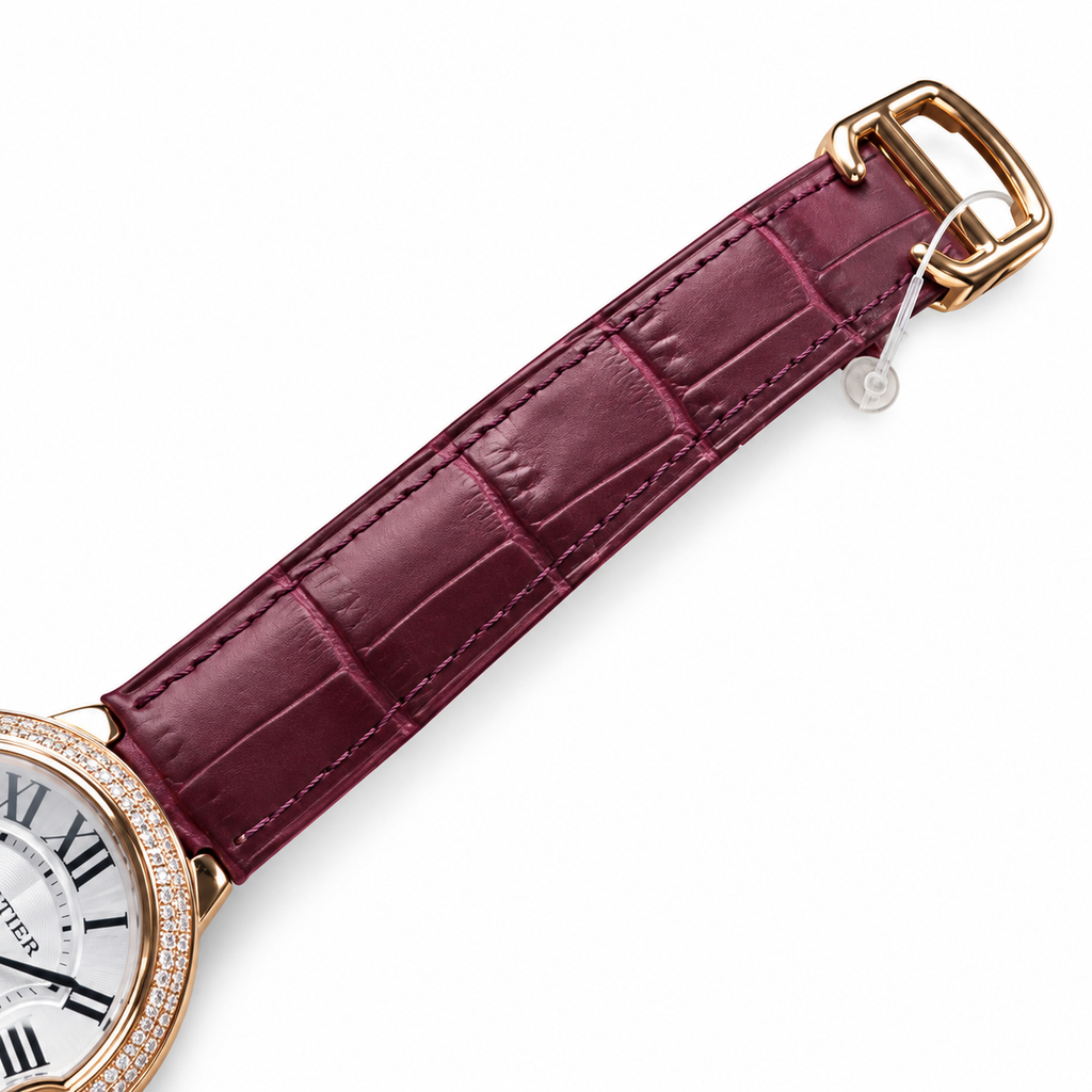 Cartier Ballon Bleu Large Rose Gold Double Diamond Bezel Automatic Watch – KDY