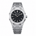 Audemars Piguet Royal Oak Steel Black Tapisserie Date Watch