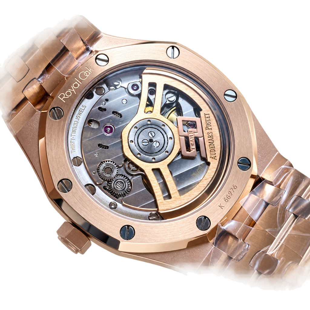 Audemars Piguet Royal Oak 41mm – Rose Gold Blue Tapisserie Dial