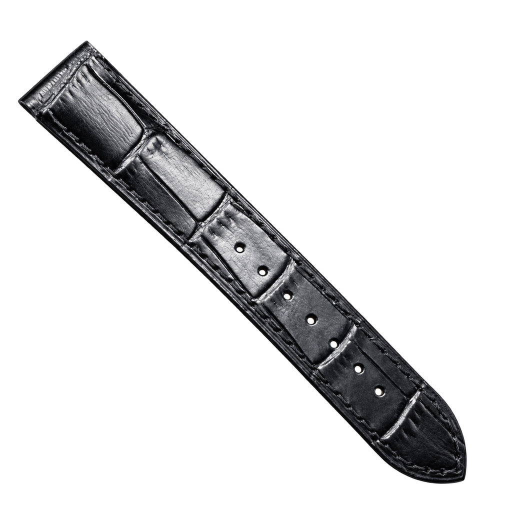 Cartier Santos-Dumont — Stainless Steel, Silver Dial & Black Alligator Strap, Large