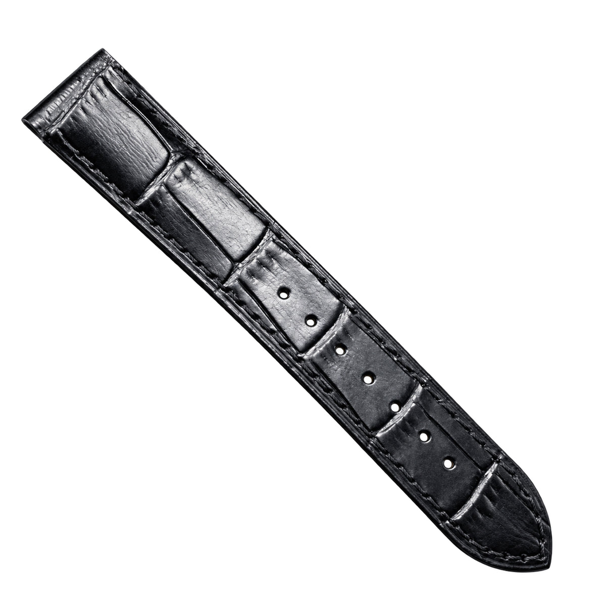 Cartier Santos-Dumont — Stainless Steel, Silver Dial & Black Alligator Strap, Large