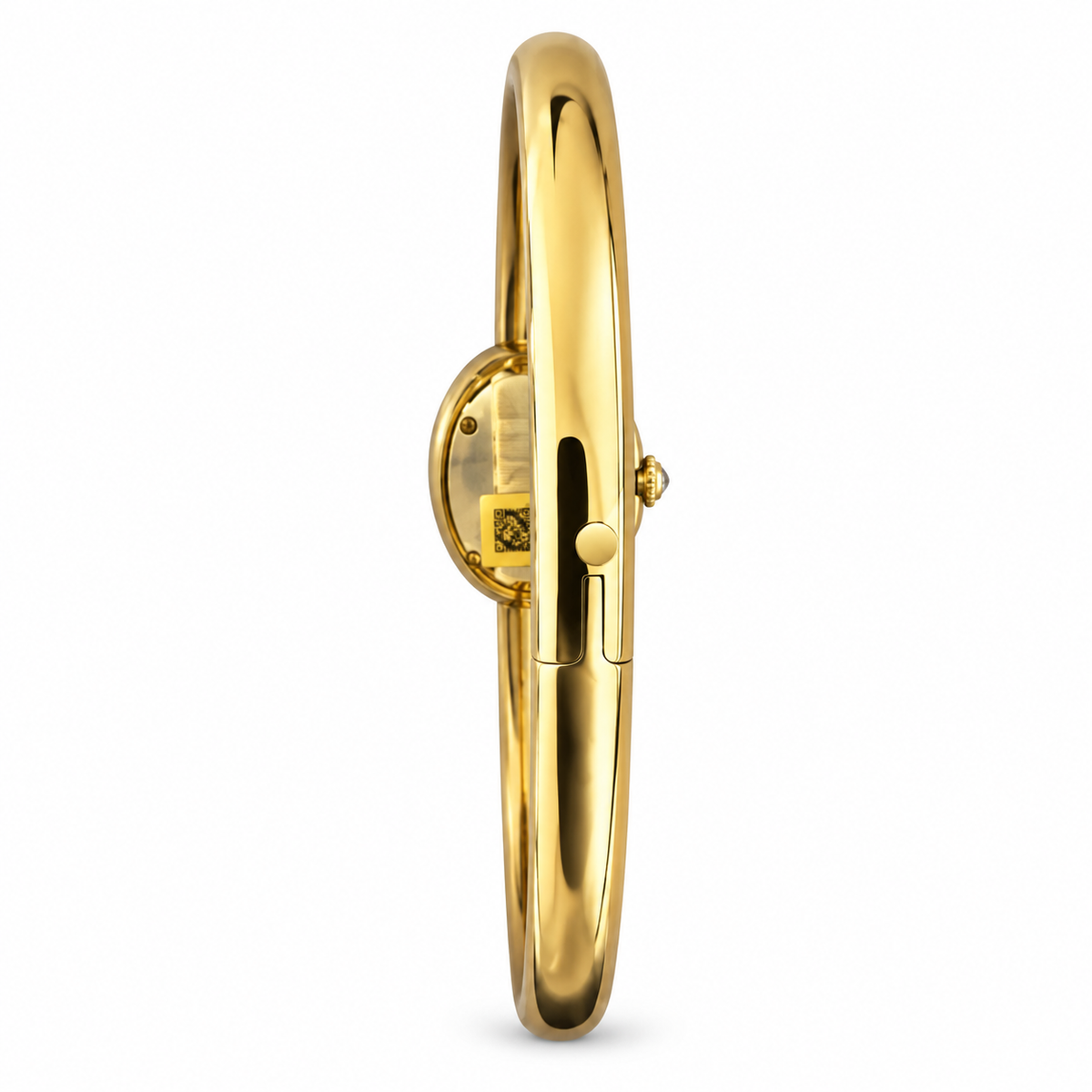Cartier Baignoire — 18K Yellow Gold, White Oval Dial, Roman Numerals & Yellow Gold Bangle, Women