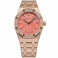 Audemars Piguet Royal Oak Lady – Rose Gold Salmon Dial Diamond Bezel