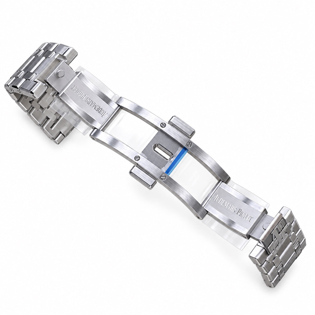 Audemars Piguet Royal Oak Steel Light Blue Tapisserie Date Watch