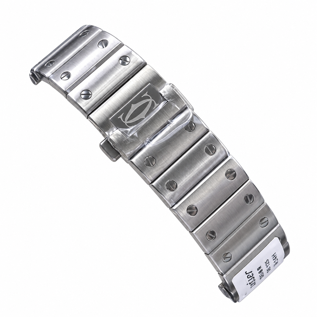 Cartier Santos Large Steel Blue Dial Automatic Bracelet Watch AF – KDY