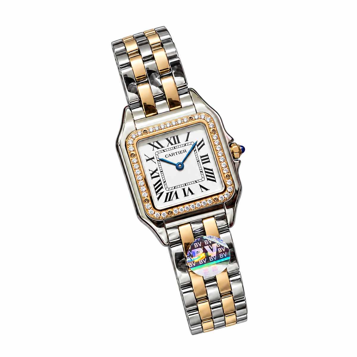 Cartier Panthère de Cartier — Two-Tone Rose Gold Diamond Bezel Bracelet Watch