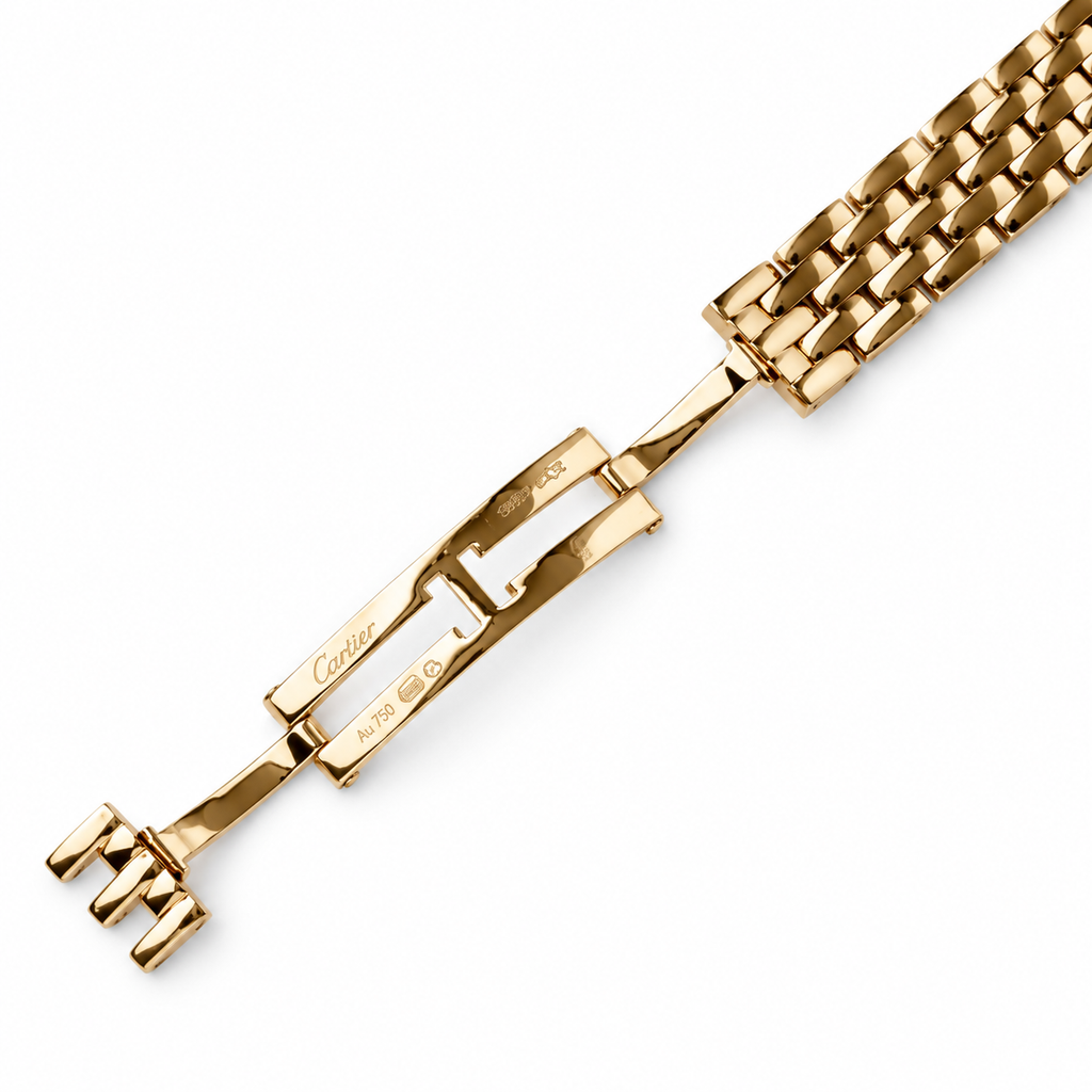 Cartier Panthère de Cartier Small — 18K Rose Gold, Diamond Bezel, White Dial & Rose Gold Bracelet, Quartz