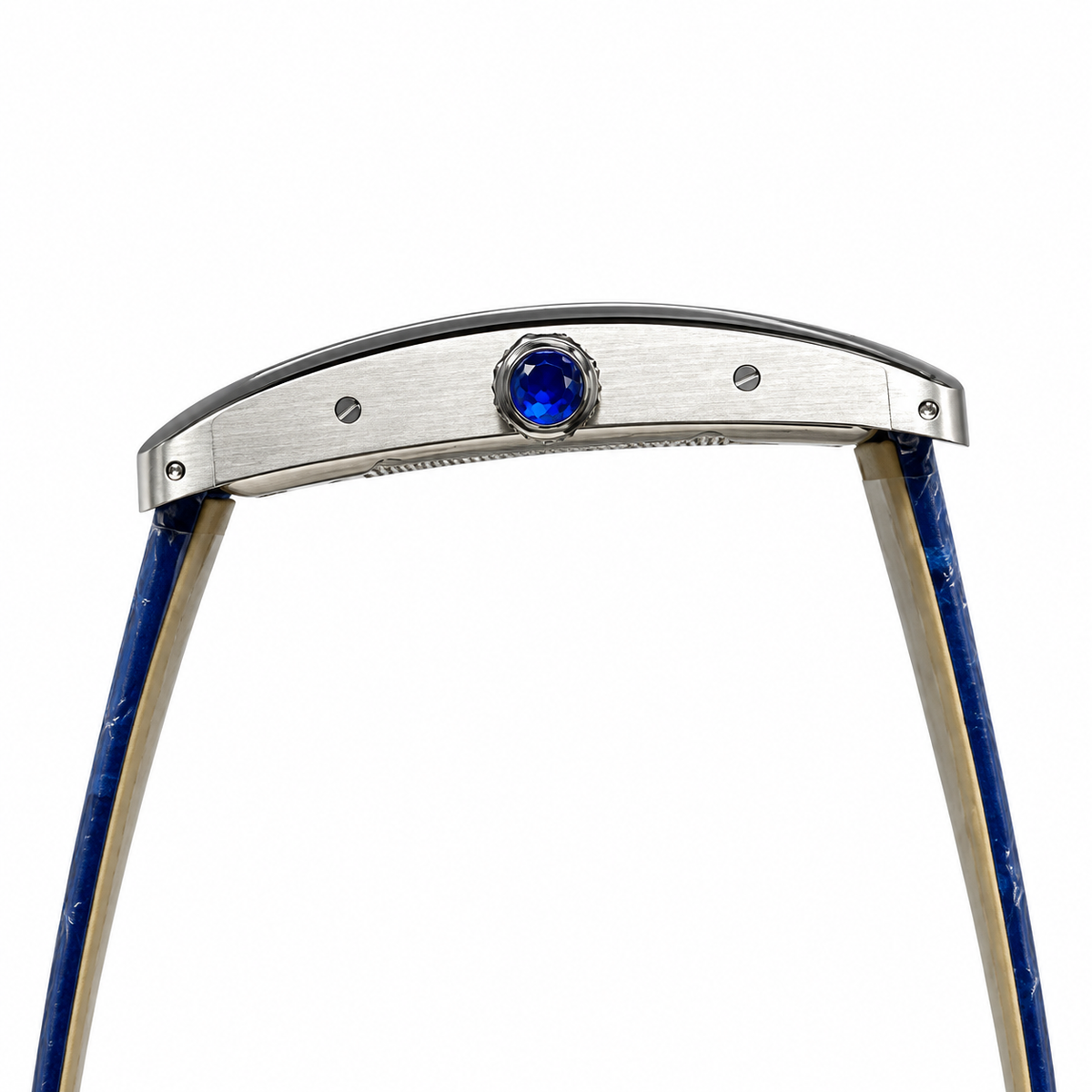 Cartier Tank Américaine — 18K White Gold, Silver Dial & Blue Alligator Strap