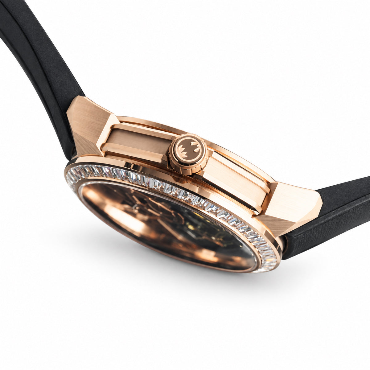 Jacob & Co. Memento Mori Rose Gold Skull Double Tourbillon Diamond Watch