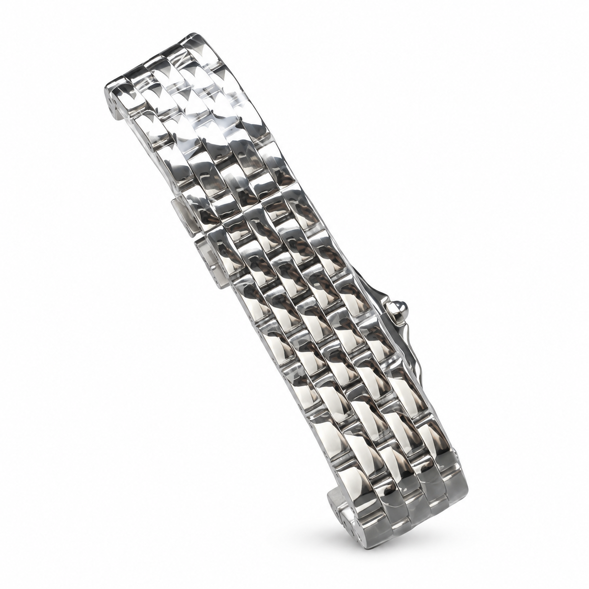 Cartier Panthère de Cartier — Steel Diamond Bezel & White Dial Bracelet Watch