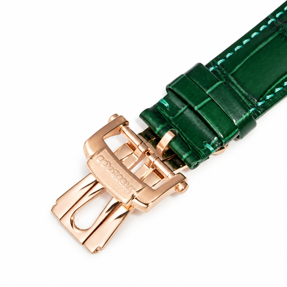 Jacob & Co. Astronomia Panda Rose Gold Diamond Tourbillon Green Leather Watch