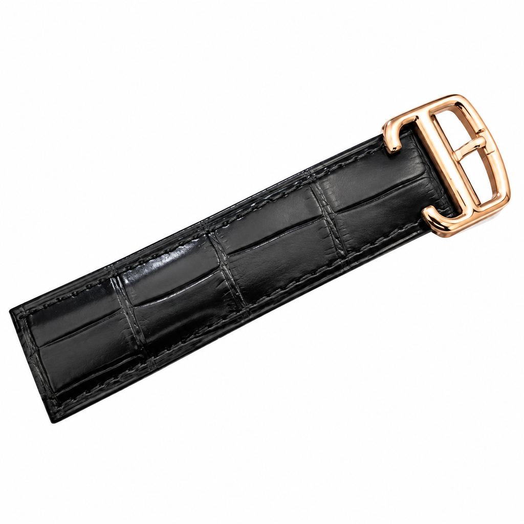 Cartier Ballon Bleu Rose Gold Diamond Bezel Black Dial Watch – KDY