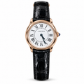 Cartier Ronde Louis Cartier — Yellow Gold, White Dial & Black Alligator Strap