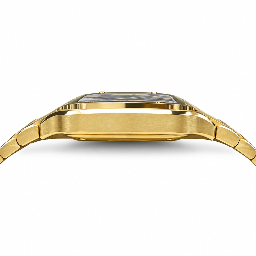 Cartier Santos Yellow Gold White Dial Automatic Watch – KDY