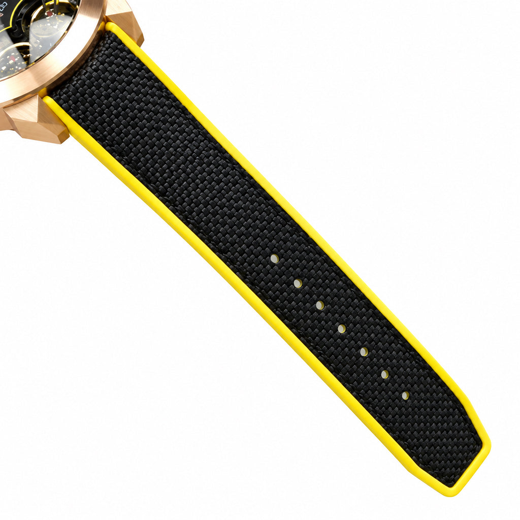 Jacob & Co. Epic X Doppel Litt Twinscan Rose Gold Double Tourbillon Yellow Watch