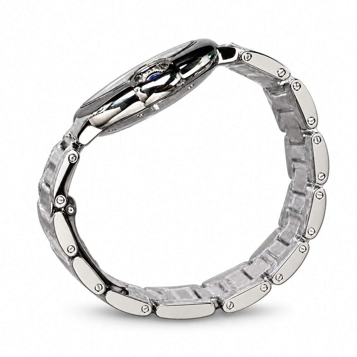 Cartier Ballon Bleu Steel Silver Dial Automatic Bracelet Watch – KDY