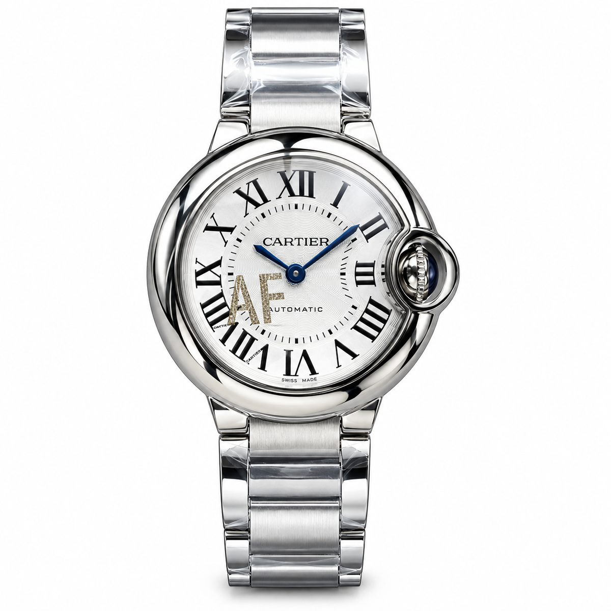 Cartier Ballon Bleu 36mm Automatic — Stainless Steel, Silver Dial & Steel Bracelet