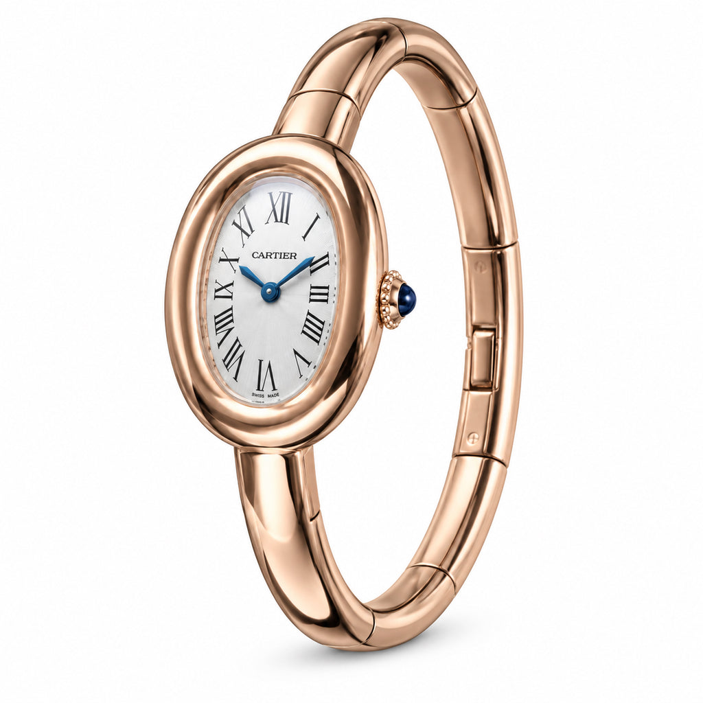 Cartier Baignoire — 18K Rose Gold Bangle Bracelet Watch