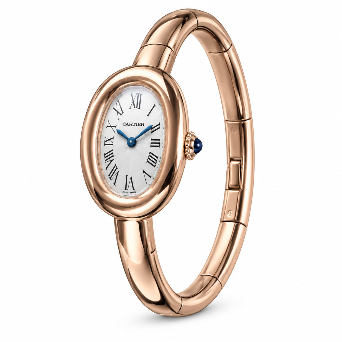 Cartier Baignoire — 18K Rose Gold Bangle Bracelet Watch
