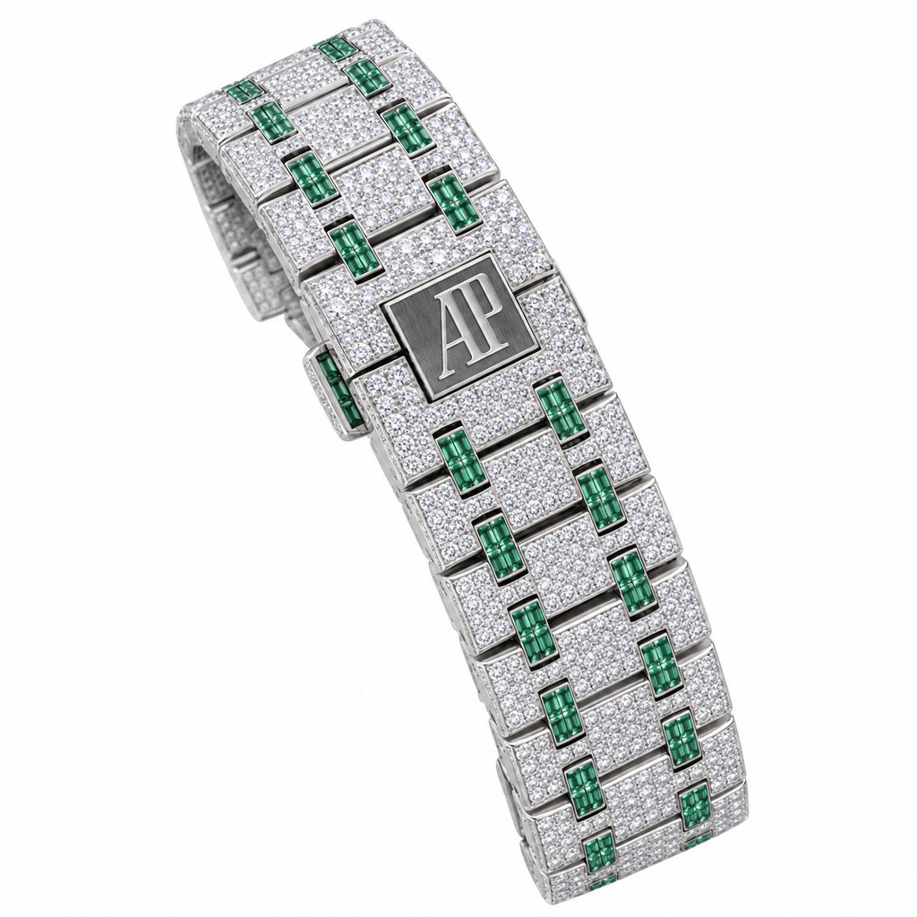 Audemars Piguet Royal Oak Iced Out – Diamond & Emerald AMG