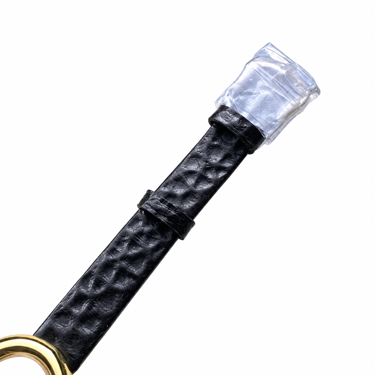 Cartier Baignoire Vintage Mini — 18K Yellow Gold, Black Onyx Dial, No Numerals & Black Leather Strap, Women