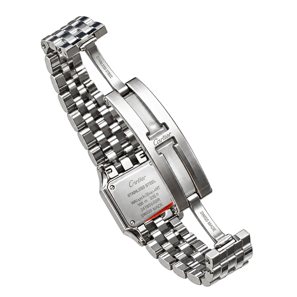 Cartier Panthère de Cartier — Stainless Steel, White Dial & Steel Bracelet, Medium