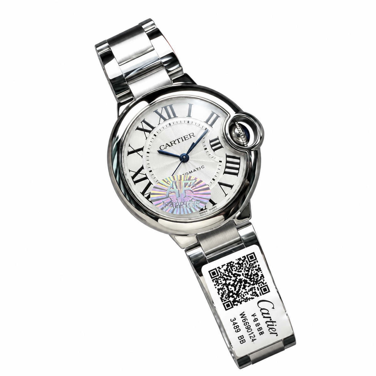Cartier Ballon Bleu Large Steel Silver Dial Automatic Bracelet Watch – KDY