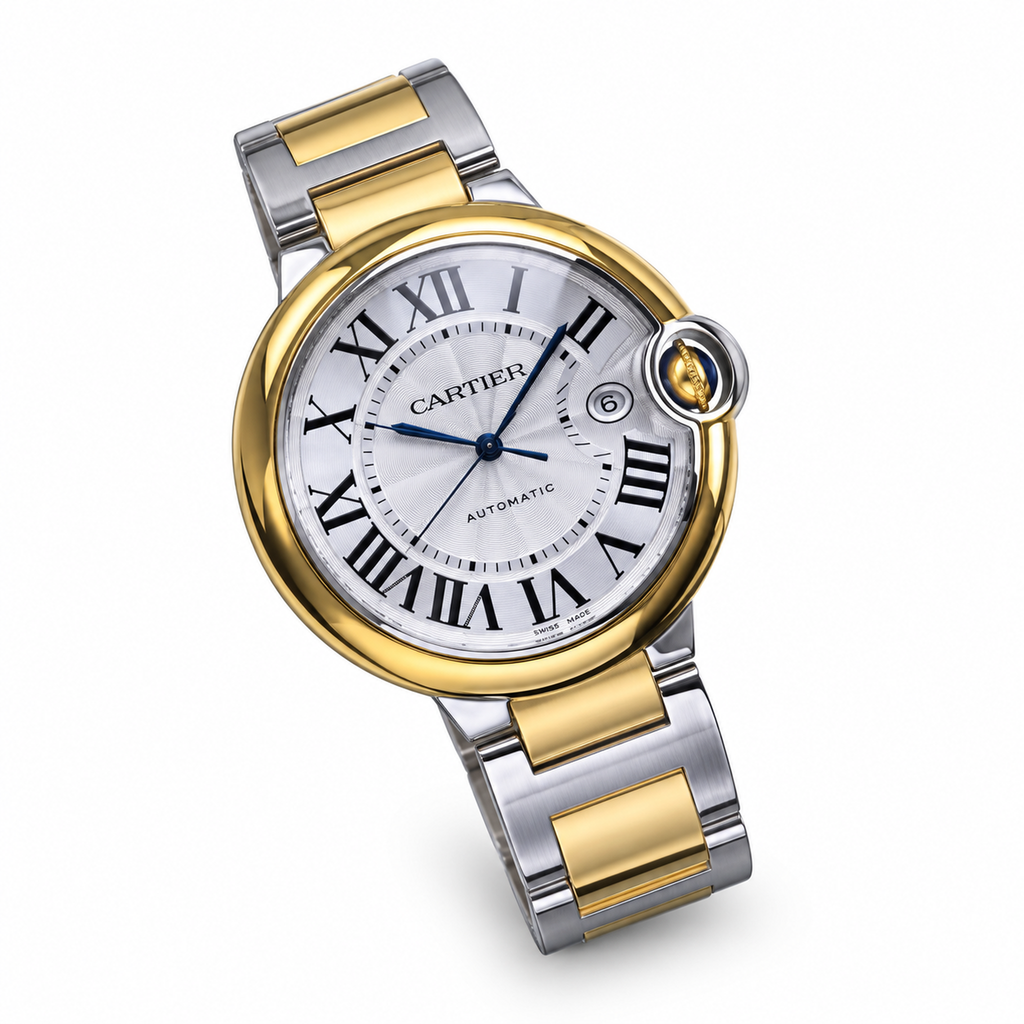 Cartier Ballon Bleu Two-Tone Yellow Gold Steel Bracelet Watch